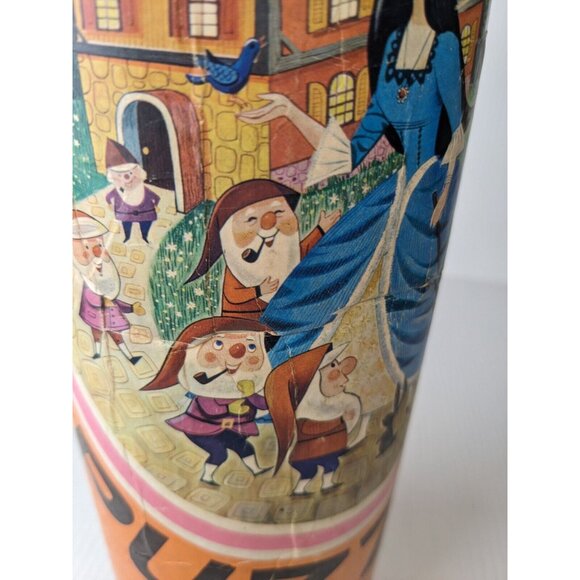 Vintage HG Toys Snow White Round 75 Piece Jigsaw Puzzle in Can 12” - Picture 16 of 16